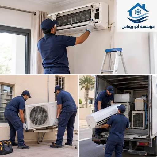 عمليات فك ونقل مكيفات مستعملة بجدة بواسطة فنيين متخصصين